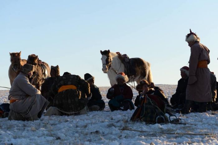 Winterzauber in den Khenti-Bergen