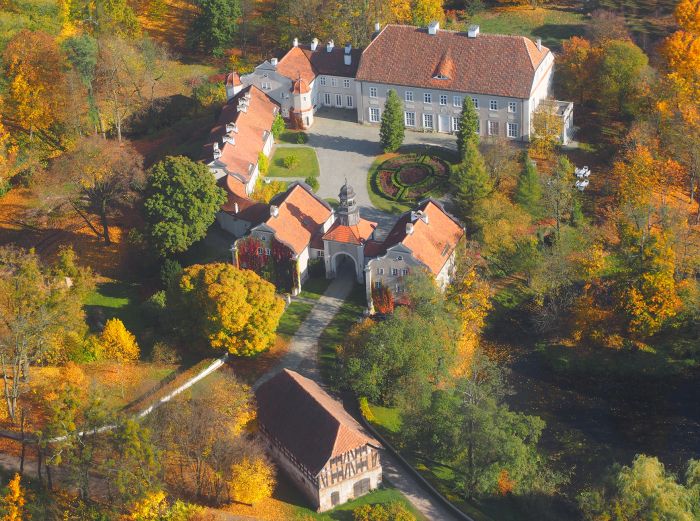 Historische Schlossanlage in Masuren