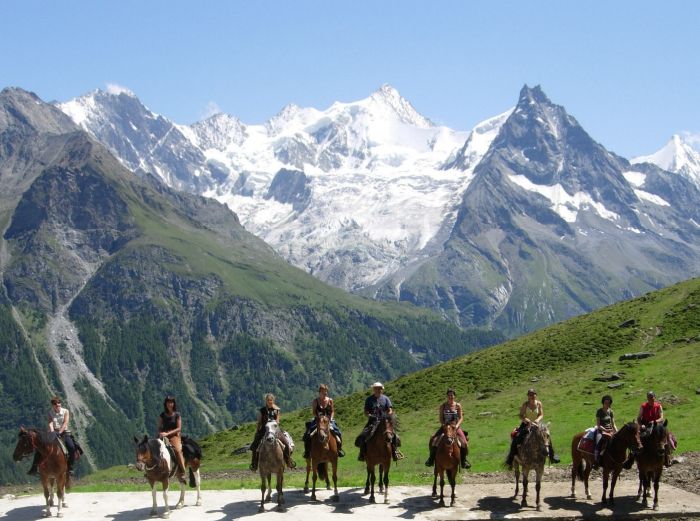 Reittouren in den Walliser Alpen