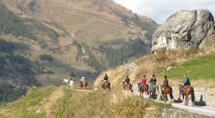 Reittouren in den Walliser Alpen