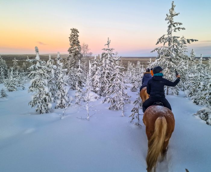 Wintertraum finnisch Lappland