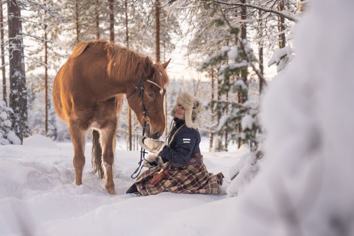 Wintertraum finnisch Lappland