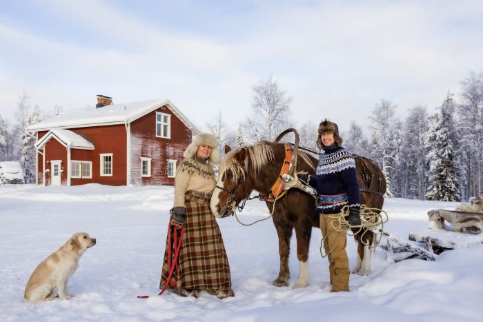 Wintertraum finnisch Lappland