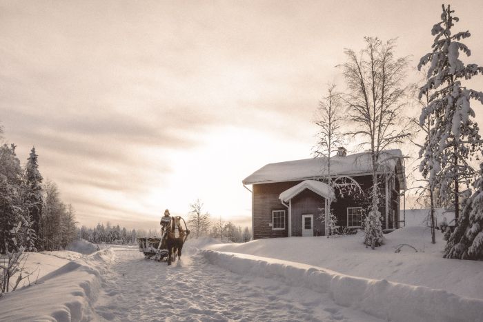 Wintertraum finnisch Lappland