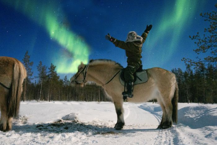 Wintertraum finnisch Lappland